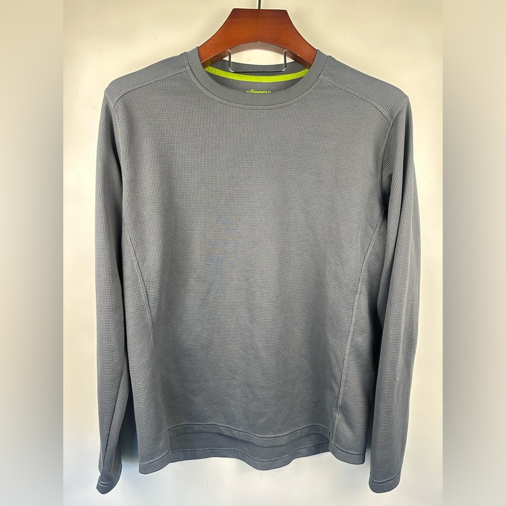 Koppen Men’s‎ Active Sport Charcoal Gray Long Sleeve Shirt LT